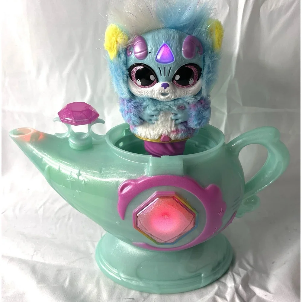 Magic Mixies Magic Genie Lamp Starlight Magic Interactive 8 Inch Rainbow Plush